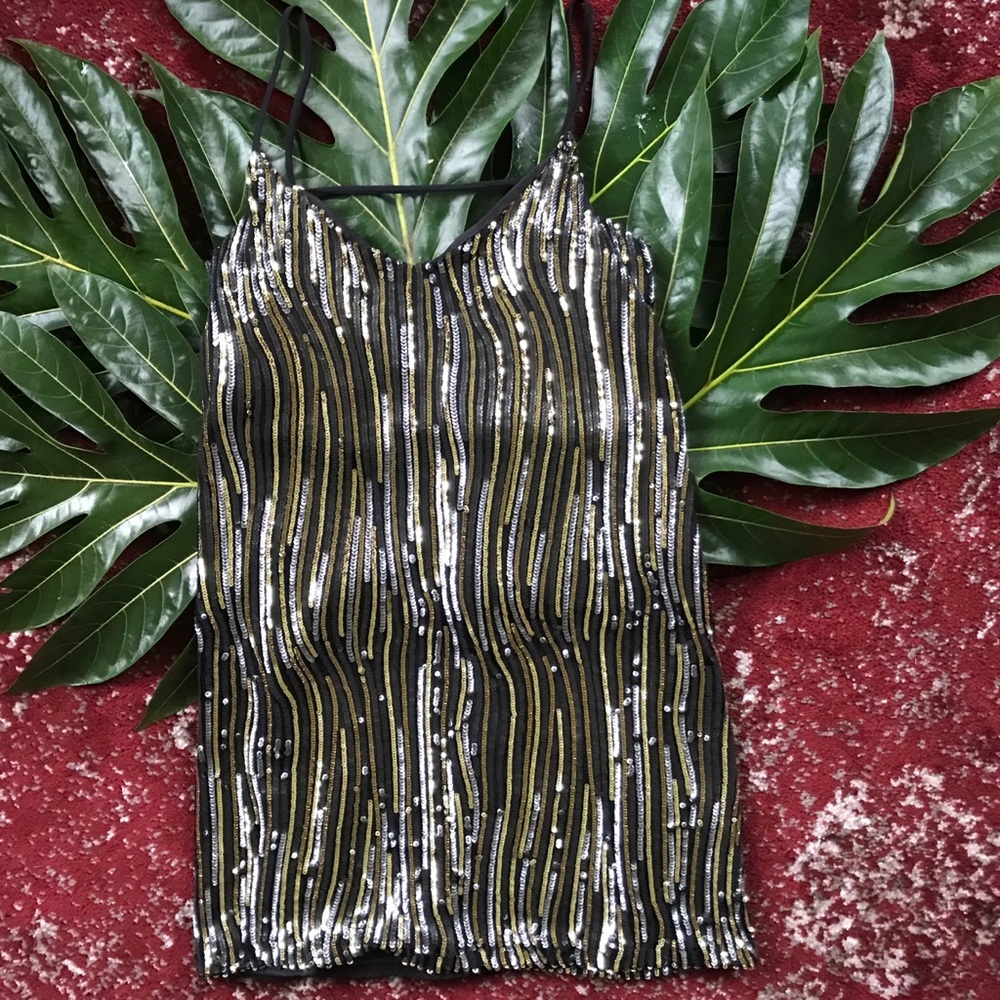 Sequin Party Cocktail Dress Small